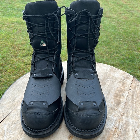 WORX BY RED WINGS MENS SAFETY WORK BOOT STEEL TOE SIZE 12 BLACK - Picture 2 of 11